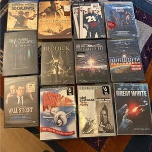 Action and Thriller DVD Collection - Black and Gray Covers